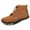 Brown, variant on Mens Barefoot Snow Boots Waterproof Winter Shoes with Faux Fur Lining Wide Toe Box Zero Drop Ankle-High Boots