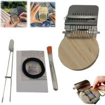 Mini Loom Machine Kit, Wooden Weaving Tool with Stainless Steel Needles, Loom Type Weave Tool for Beginners Quickly Mending Jeans Mending Socks Clothes（10 Needles)