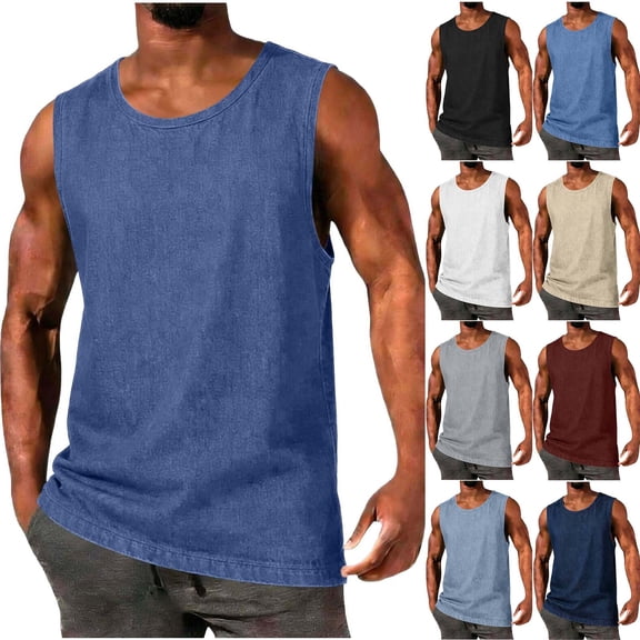 Abomasnow Mens Big and Tall Tank Tops Sleeveless Crewneck Athletic T-Shirts Casual Vintage Workout Muscle Gym Summer Beach Tops