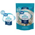 thumbnail image 4 of Great Value Frozen Raw Large Peeled and Deveined, Tail-off Shrimp Value Bag, 2 lb (31-40 Count per lb), 4 of 12