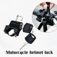 thumbnail image 4 of KRONDO Motorcycle Helmet Lock Universal Bicycles Theft Fixed Lock Multi-Function Metal Electric Black 2 Key Security Set, 4 of 9