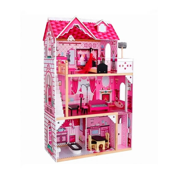 Casa de Muñecas Simulation Kitchen madera premium con 11 accesorios