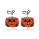 thumbnail image 1 of Pendientes colgantes de Halloween para niñas, pendientes de calabaza colgantes hipoalergénicos, pendientes extraños de moda, pendientes de Halloween, regalo de joyería Rojo Verde, 1 of 5