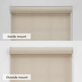 thumbnail image 4 of Linen Avenue Cordless Coastal Light-Filtering Cassette Roller Shade with Bloc Wand for Easy Adjustment– Soft Light Control, UV Protection–Tan Driftwood 62 W X 78 H (Arrives 1/4" Narrower), 4 of 9