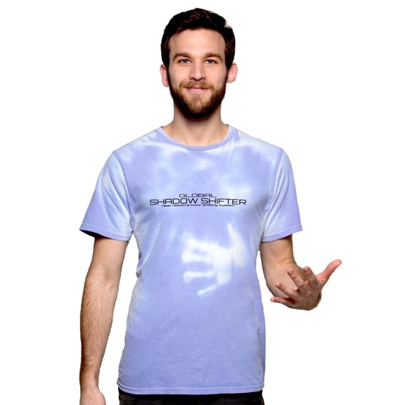 Shadow Shifter Color Changing Adult Short Sleeve Blue to White T-Shirts for Men and Women - Heat Reactive Shadow Shifter like 90s Hypercolor (Blue to White tshirt, S)