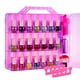 thumbnail image 2 of Estuche de almacenamiento de esmalte de uñas de doble cara, bolsa de transporte para 48 botellas Rosa, 2 of 7