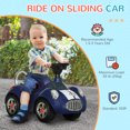 thumbnail image 4 of Qaba Baby Push Car with Music, Horn, Light, Dark Blue, 4 of 10