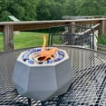 thumbnail image 3 of 9" Terra Fab Portable Tabletop Fire Bowl Indoor/Outdoor Fire Pit Multi, 3 of 5