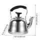 thumbnail image 5 of ColoMX Whistling Stovetop Tea Kettle de acero inoxidable Teakettle Agua caliente Hervidero Hervidero, 5 of 8