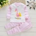thumbnail image 2 of Greyghost ZP Children Set Tops Pants Cotton Cartoon Print Long Sleeve O-Neck Autumn For Baby Kids Girls Boys Outfits Sets Blouse Sleepwear, 2 of 5
