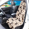 thumbnail image 3 of XYZCANDO Dachshund Paw Prints Car Seat Towel Cover, Compatible with Van Truck Seat, Terry Cloth Car Seat Covers for Cars Vans Easy to Install, 3 of 7