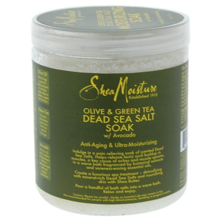 Olive & Green Tea Dead Sea Salt Moisturizing Soak by Shea Moisture for Unisex - 20 oz