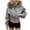 Grey#9527, variant on BOOMNY Womens Long Sleeve Cropped Hoodies Solid Y2K Fleece Pullover Hoodie for Women Trendy Zip Up Casual Streetwear Hooded Sweatshirts With Pocket