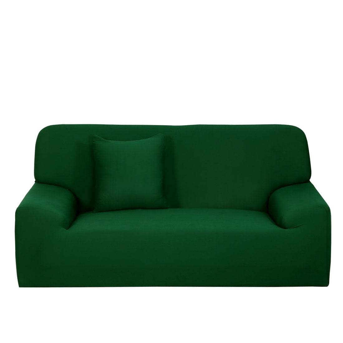 Unique Bargains 1Piece Modern Stretch Sofa Slipcover, Dark Green