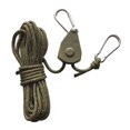 thumbnail image 2 of Eoperou Camping Canopy Rope Hanger High Strength Windproof Rope Adjustable Loose-Proof Design Wind Rope Clip Hanger with Carabiner for Tent Grow Light Camping Lamps, 2 of 8