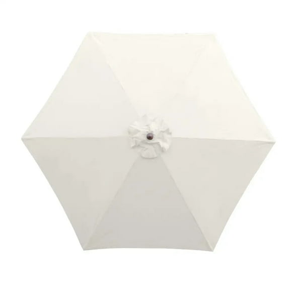 Covered Living 9ft Umbrella Replacement Canopy 6 Ribs in Off White (Canopy Only)
