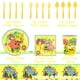 thumbnail image 4 of Decoración de fiesta de cumpleaños de Spongebobed para niños, pancarta de globo, adorno de pastel, suministros para Baby Shower, 4 of 5