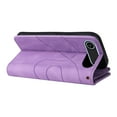 thumbnail image 3 of Heavy Duty Protection Wallet Case Designed for iPhone Air, PU Leather Cards Holder Wrist Strap Zipper Pocket Kickstand Shockproof Rugged Phone Case for iPhone Air, Purple, 3 of 9