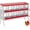 Red, variant on Heavy-Duty 10-Compartment Chicken Nesting Boxes with Roll Away Feature - Easy Clean Pull-Out Trays, Built-in Perch | Wall Mount/Free Standing Hen Laying Nests - Premium Poultry Egg Collection