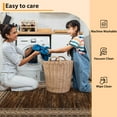 thumbnail image 3 of Shag Rug, 1200gsm Polyester Area Rug, 350gsm Pile, Washable Foldable Soft Carpet for Bedroom, Dorm, Kids Room, 3 of 8