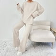thumbnail image 2 of Women's Slim Fit Loose Comfort Solid Color Knitwear Set, 2 of 2