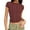 Wine Tops, variant on Htigea Women Polka Dot Crop Tshirt Y2K Short Sleeve Round Neck Tee Cute Shirt Summer Going Out Tops Black S
