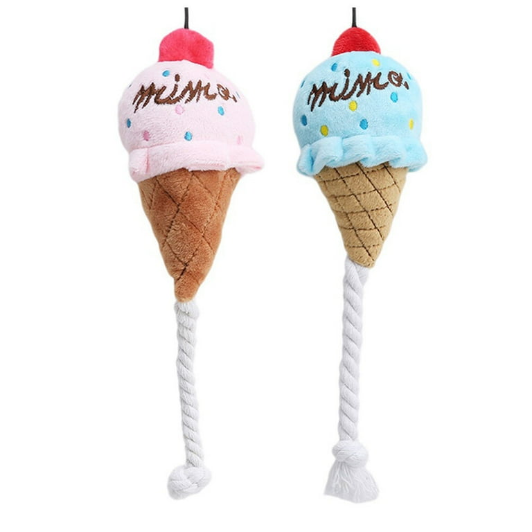 Plush ice cream hotsell cone dog toy