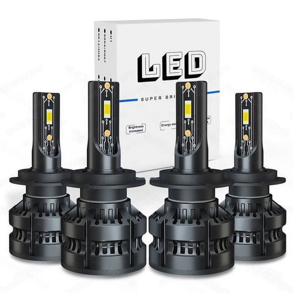 For Hyundai Tiburon 2003 2004 2005 2006 6000K LED Headlight High Low Beam Light Bulb Combo 4x