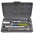thumbnail image 1 of 40 Pcs Combination Socket Toolkit | Toolkit - Repair Tools | Industrial Tools Automobile Motorcycle Repair Tool Case Precision Socket Wrench Set | Extension Bar, Ratchet & Spinner Handle, 1 of 5