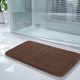 thumbnail image 5 of Alfombra de baño de espuma viscoelástica POWKOL, 61 x 91 cm, cómoda, suave, con gran absorción de agua, lavable a máquina, antideslizante, gruesa, fácil de secar, color marrón, 5 of 7