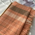 thumbnail image 6 of Yuanlong Winter Scarves Clearance Classic Checkered Thick Fringe Warm Shawl Wraps For Cold Weather Capes Scraf One Size, 6 of 6