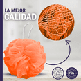 thumbnail image 4 of Esponja de baño Loofah de 10g borla exfoliante corporal Naranja, 4 of 4