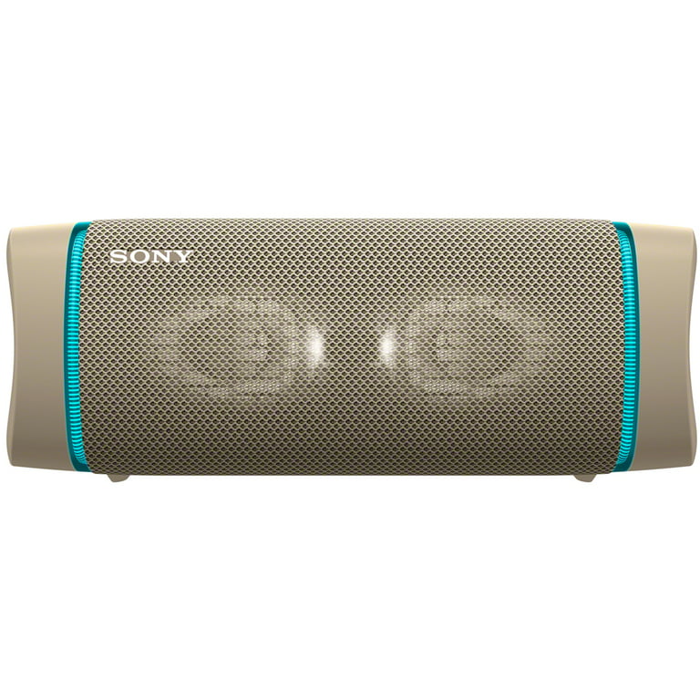 Sony SRS-XB33 Portable Waterproof Bluetooth Speaker (Taupe) Bundle