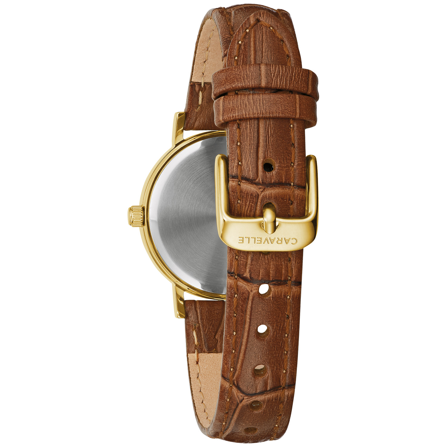 Caravelle by Bulova Women's Brown Leather Strap Watch 44L258