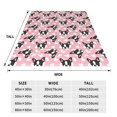 thumbnail image 3 of Balery French Bulldog Manta de Felpa Suave y Acogedora – Cobija de Franela Aterciopelada para Cama, Lavable y Cálida para Sofá, Mascotas, Transpirable-50"x40", 3 of 7