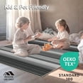 thumbnail image 4 of ODIKA 8'x10' Machine Washable Non-Slip Area Rug, Sleek Modernist Monochrome Waves High Traffic Rug, Black, 37064, 4 of 7