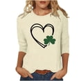 thumbnail image 3 of TaTaai Womens Saint Patricks Day Tshirt Celtic Knot Print Short Sleeve Relaxed Fit Round Neck Casual Top Lightweight Soft Cotton Gift, 3 of 7