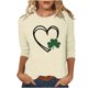thumbnail image 3 of TaTaai Womens Saint Patricks Day Tshirt Celtic Knot Print Short Sleeve Relaxed Fit Round Neck Casual Top Lightweight Soft Cotton Gift, 3 of 7