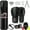 Black, variant on Prorobust Punching Bag for Adults, 4ft Black PU Heavy Boxing Bag Set with 12oz Gloves for MMA Kickboxing Boxing Karate Home Gym Training (Unfilled)