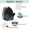 thumbnail image 4 of Outer Space Galaxy Students Backpack Nebula Celestial Space Design, Durable and Comfortable School Bag for Student and Student, 4 of 6