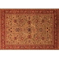 thumbnail image 1 of Ahgly Company Indoor Rectangle Oriental Orange Traditional Area Rugs, 7' x 9', 1 of 4