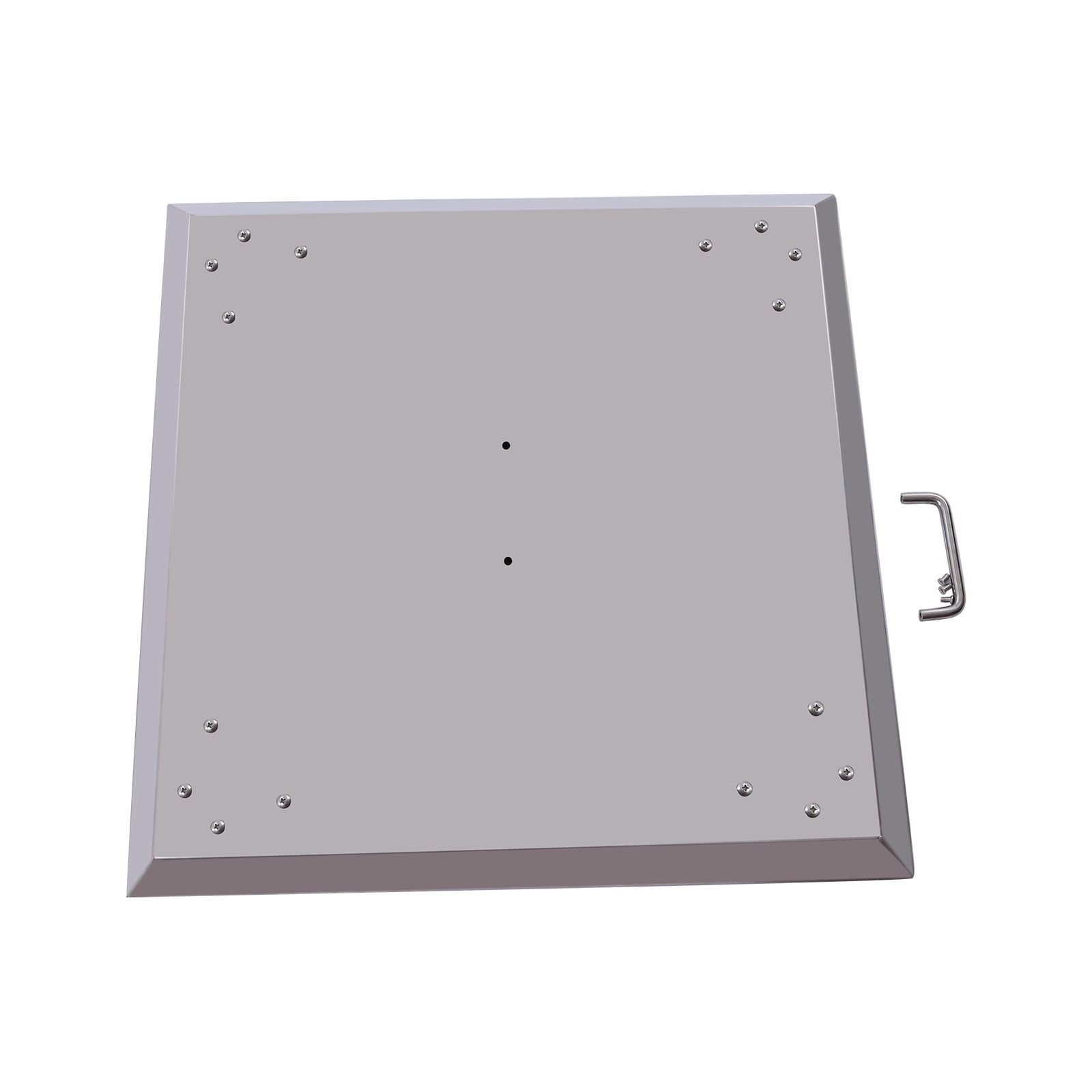 Outdoors Fire Pit Heat Deflector,Stainless Steel Fire Pit Burner Cover with Carrying Handle Pushes Heat Down and Out 24*24*24"