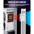 thumbnail image 4 of Segotep T3 White Mid-Tower ATX Gaming PC Case, Support Top & Side 360mm Radiators, GPU Snap-On Opening & Closing Front Panel, Type-C Ready, Tool-Free Disassemble (Pre-Install One ARGB & PWM Fan), 4 of 9
