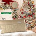thumbnail image 4 of Lanpn Christmas 40x80 Throw Pillow Covers Set of 2, Winter Star Chrismas Tree Throw Pillow Cases Soft Plush Faux Fur Wool 16 x 32 Winter Cushion Cover, 4 of 4