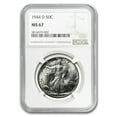 thumbnail image 1 of 1944-D Walking Liberty Half Dollar MS-67 NGC, 1 of 3