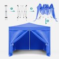 thumbnail image 5 of 0x10FT Pop Up Canopy Tent,Portable Party Instant Tent,Folding Gazebo Canopy Tent with 4 Removable Sidewalls,Carry Bag and 4Pcs Weight Bag for Outdoor Events, 5 of 8