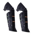 thumbnail image 1 of Protectores de piernas cortavientos para motocicleta, rodilleras con reflectores, correas de liberación rápida, PU, ​​accesorio robusto para ciclismo, 1 of 8