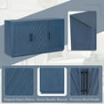 thumbnail image 5 of Buffet Cabinet, Atumon Accent Cabinet with 3 Doors, Farmhouse Buffet Cabinet with Adjustable Shelves, Wood Cabinet Furniture for Kitchen Dining Room Living Room, 60"L x 15.7"W x 34.3"H, Blue, 5 of 10