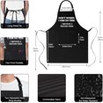 thumbnail image 3 of sidao 100% Cotton Funny Apron for Men Women Adjustable Bib Aprons with 2 Pockets Grill Kitchen Cooking BBQ One Size Fits All, 3 of 6