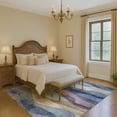 thumbnail image 7 of Addison Rugs Mayfield Premium Machine Washable Transitional Waves Denim Rectangle Rug, 3' x 5', 7 of 7